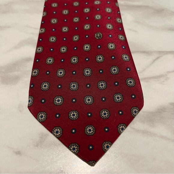 RARE Vintage Christian Dior Silk Tie w Logo - Picture 6 of 6